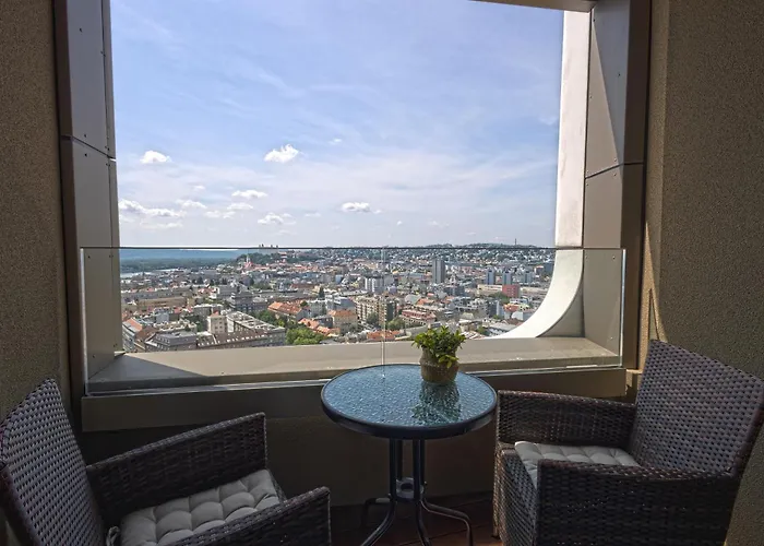 Skau Sky Park By Zaha Hadid 22 Floor 1 Tower Panoramic View Free Parking Appartement Bratislava